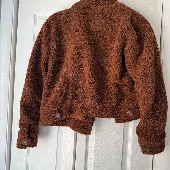 Ashley By 26 International Tan Sherpa Jacket - Picture 4 of 4